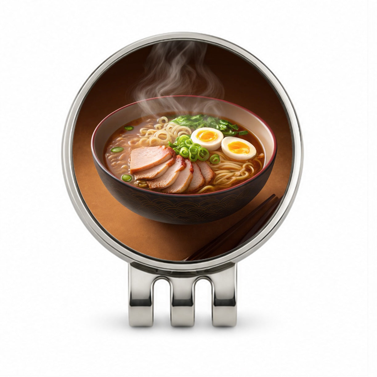 Ramen Bowl Noodles Dinner Golf Hat Clip with Ball Marker