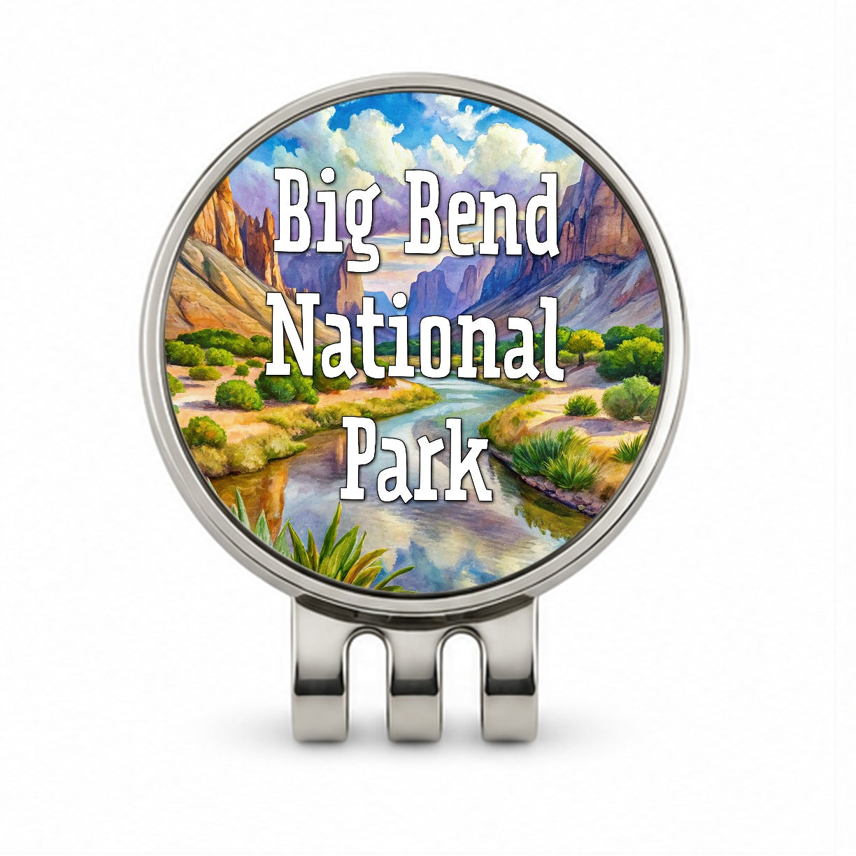 Big Bend National Park Texas Golf Hat Clip with Ball Marker