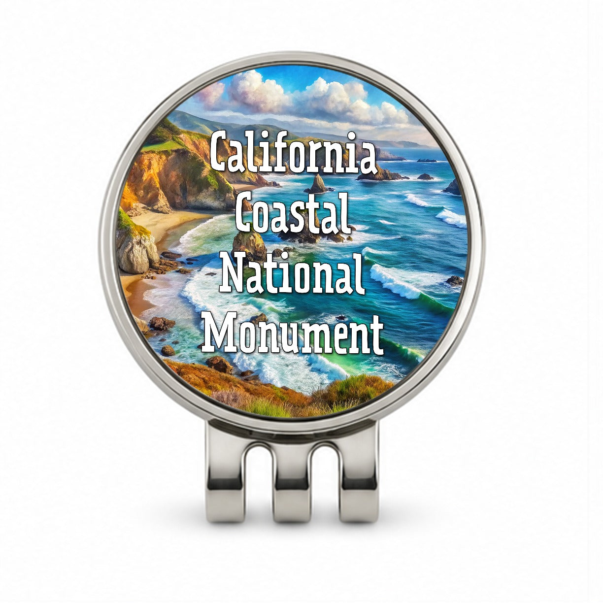 California Coastal National Monument California Golf Hat Clip with Ball Marker