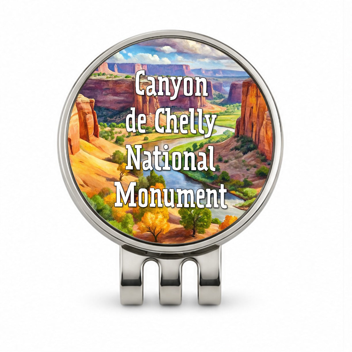 Canyon de Chelly National Monument Arizona Golf Hat Clip with Ball Marker
