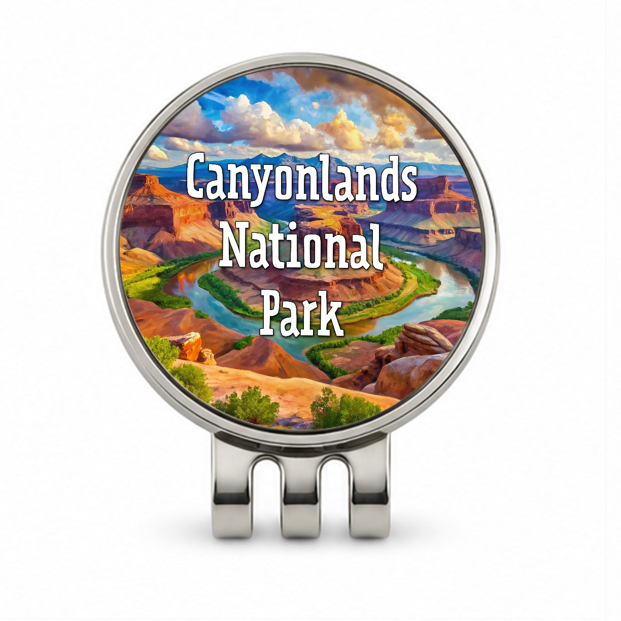 Canyonlands National Park Utah Golf Hat Clip with Ball Marker