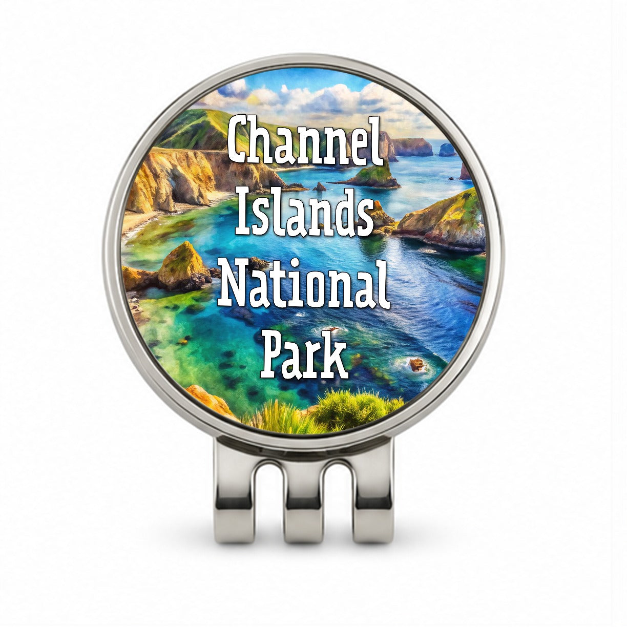 Channel Islands National Park California Golf Hat Clip with Ball Marker