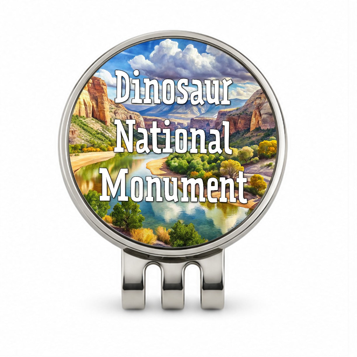 Dinosaur National Monument Colorado, Utah Golf Hat Clip with Ball Marker