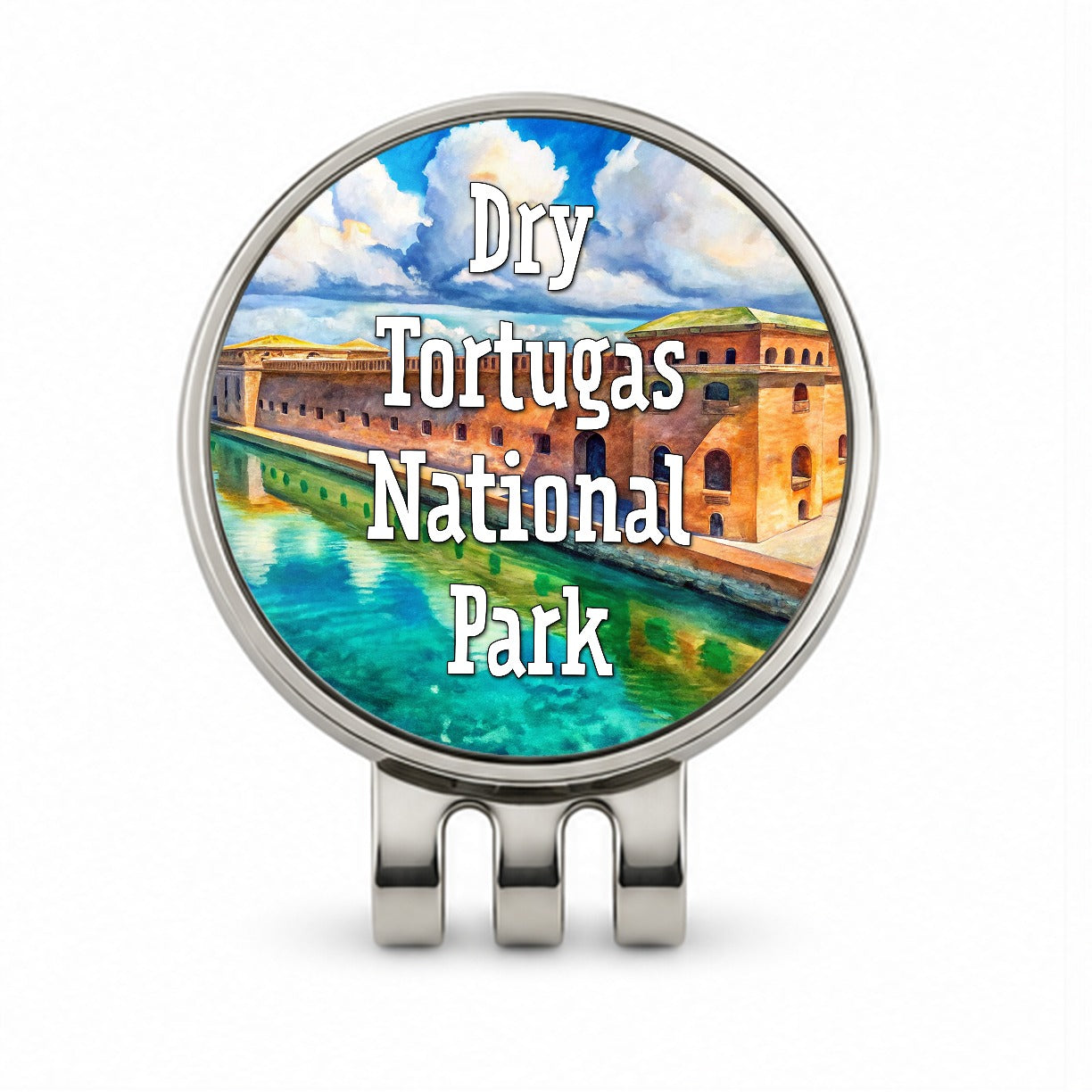 Dry Tortugas National Park Florida Golf Hat Clip with Ball Marker