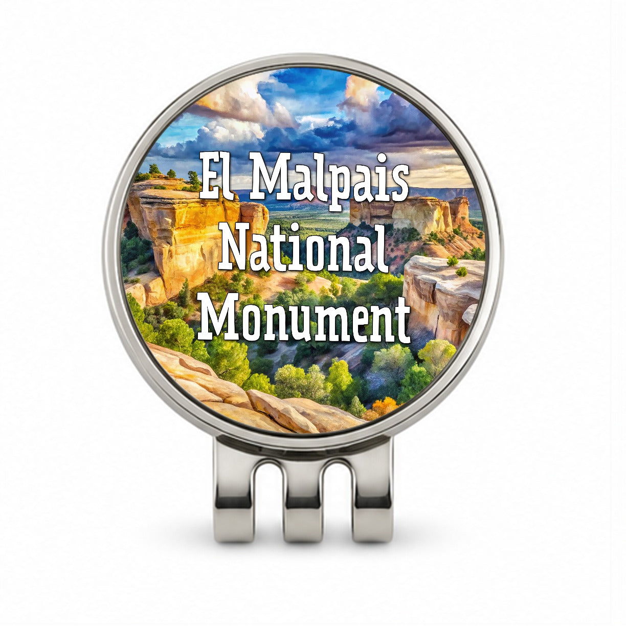 El Malpais National Monument New Mexico Golf Hat Clip with Ball Marker