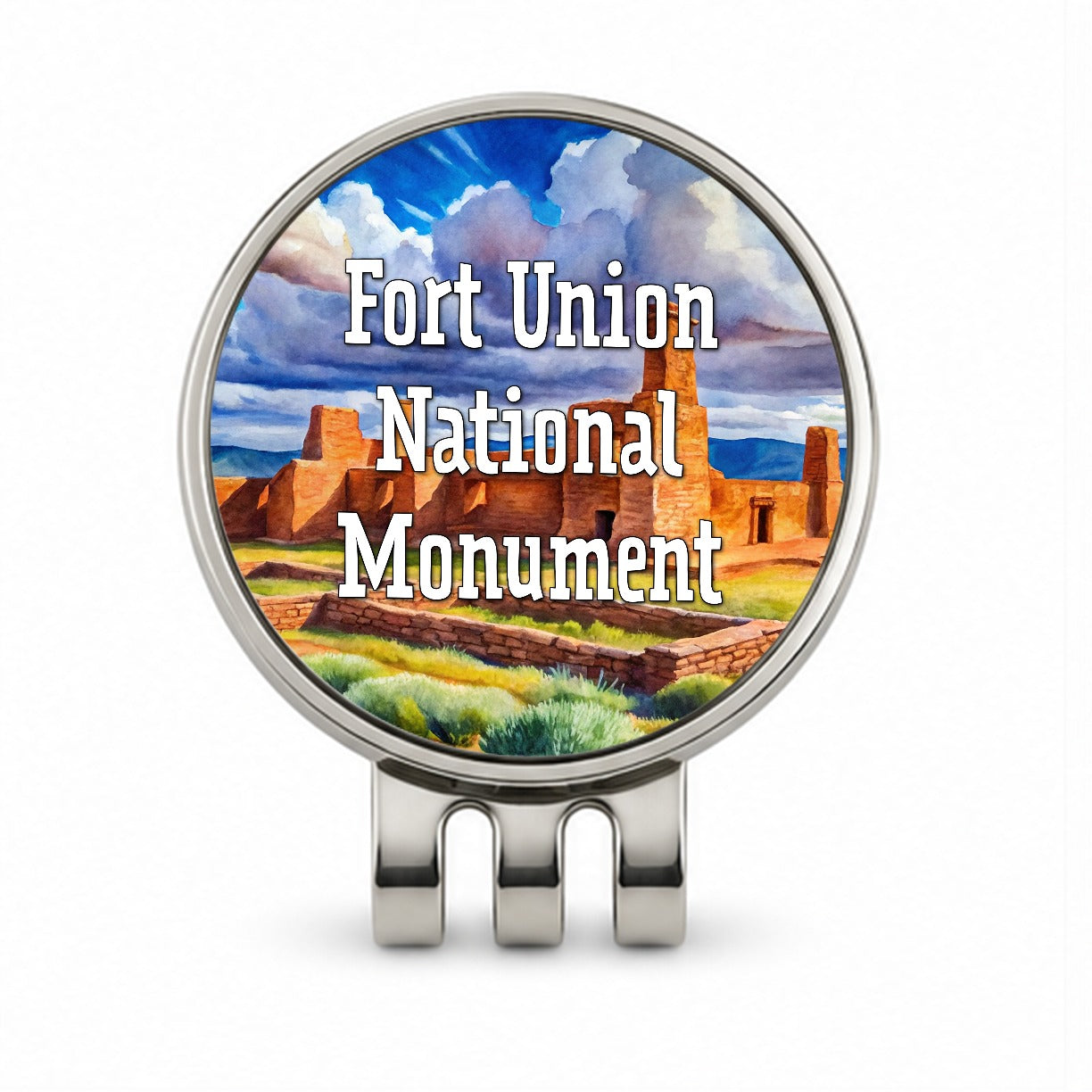 Fort Union National Monument New Mexico Golf Hat Clip with Ball Marker