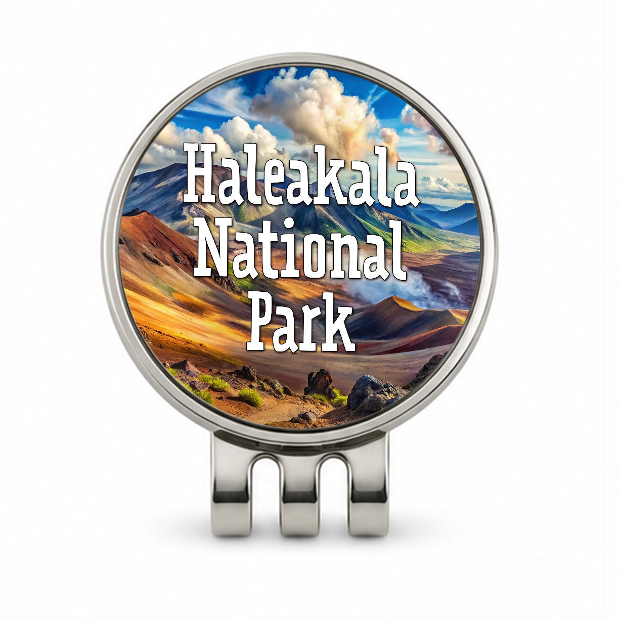 Haleakala National Park Hawaii Golf Hat Clip with Ball Marker