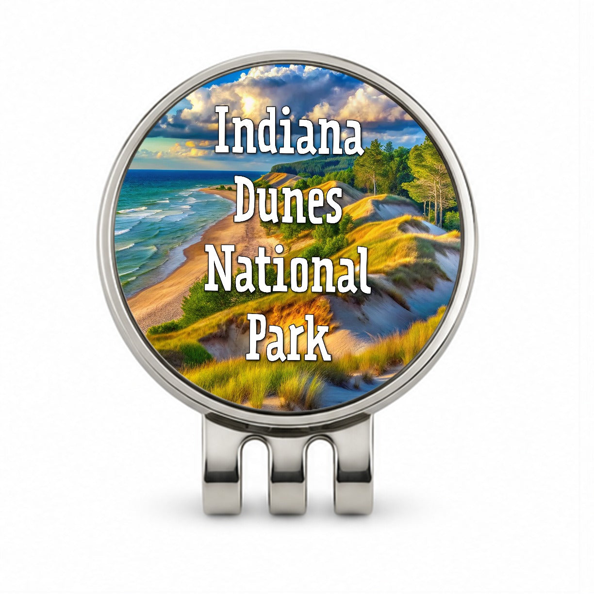 Indiana Dunes National Park Indiana Golf Hat Clip with Ball Marker