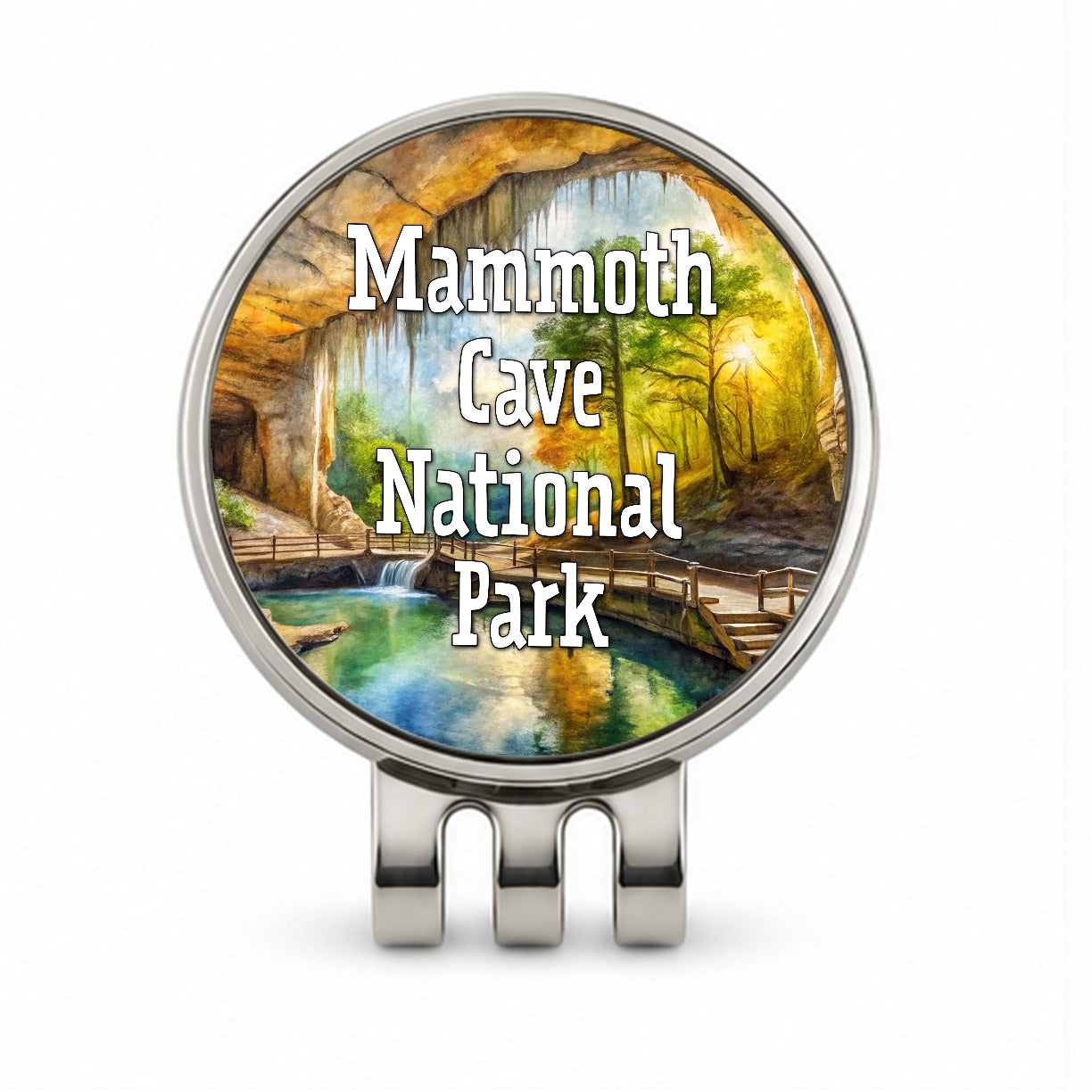Mammoth Cave National Park Kentucky Golf Hat Clip with Ball Marker