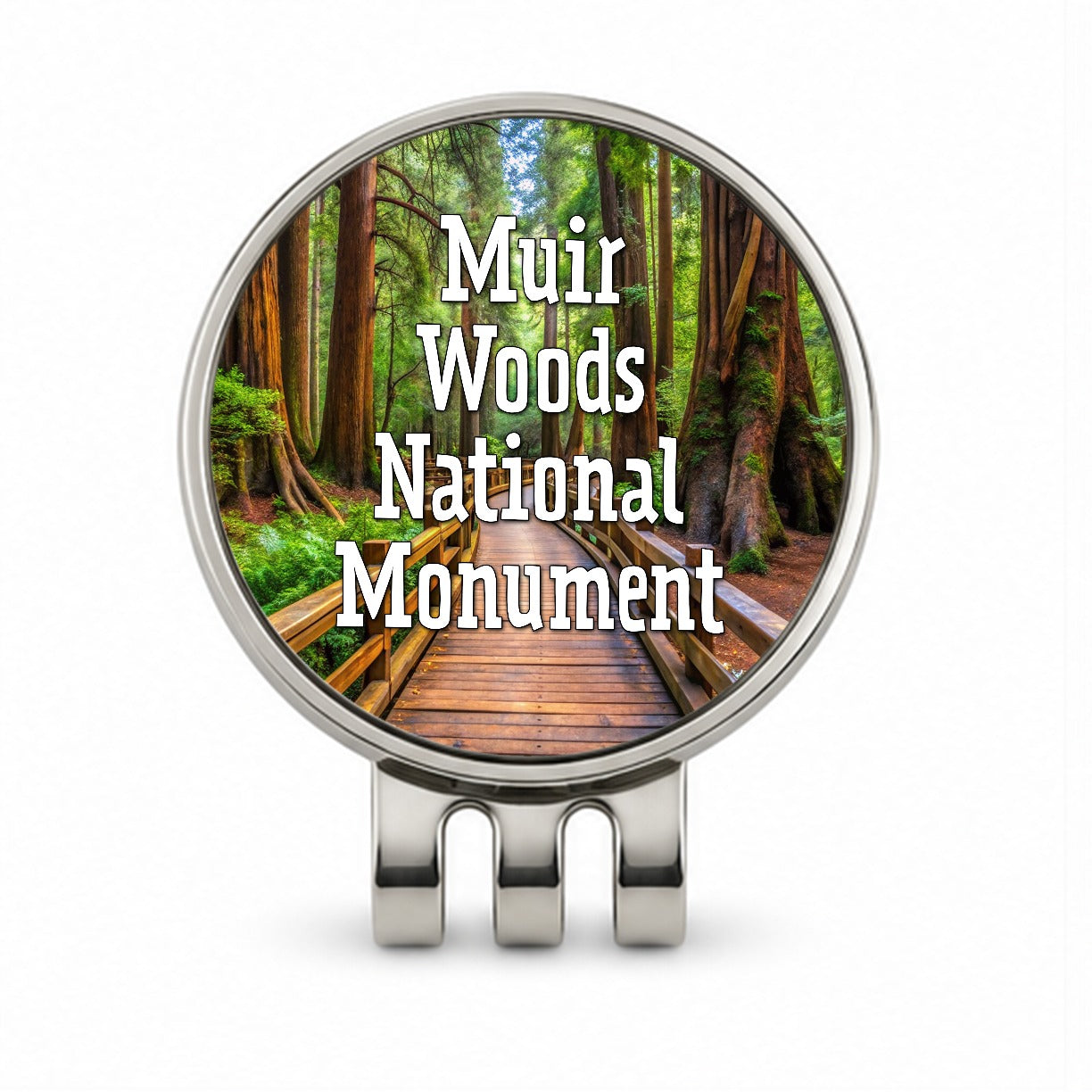 Muir Woods National Monument California Golf Hat Clip with Ball Marker