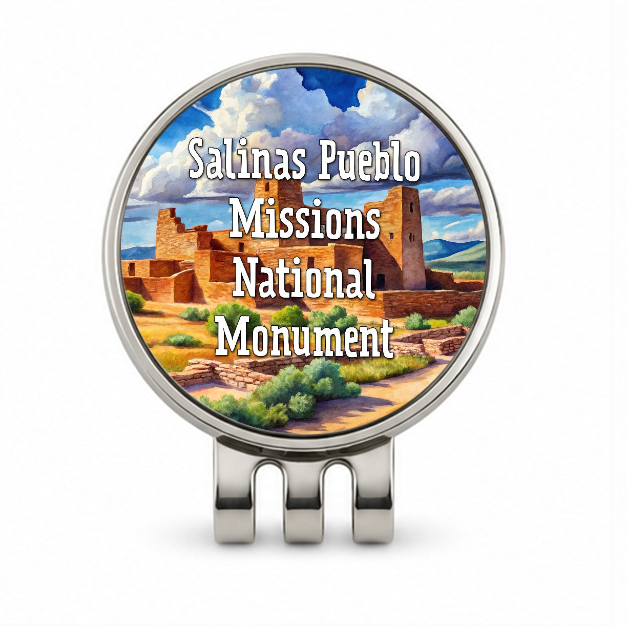 Salinas Pueblo Missions National Monument New Mexico Golf Hat Clip with Ball Marker