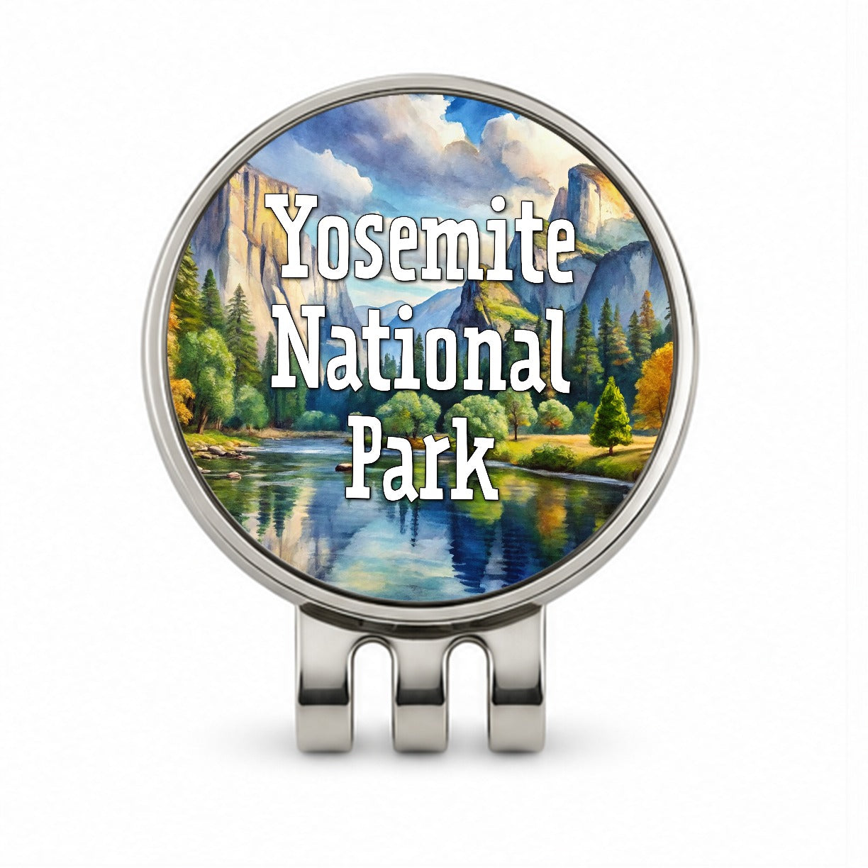 Yosemite National Park California Golf Hat Clip with Ball Marker