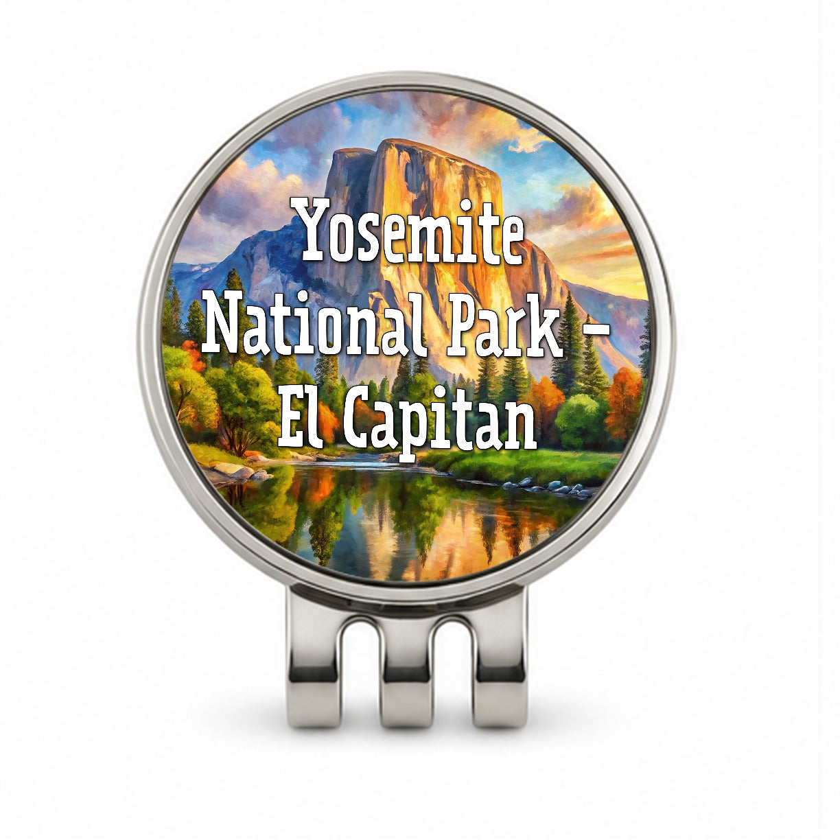 Yosemite National Park El Capitan Golf Hat Clip with Ball Marker