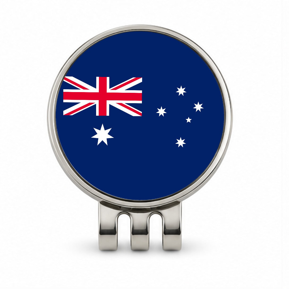 Australia Country Flag Golf Hat Clip with Ball Marker