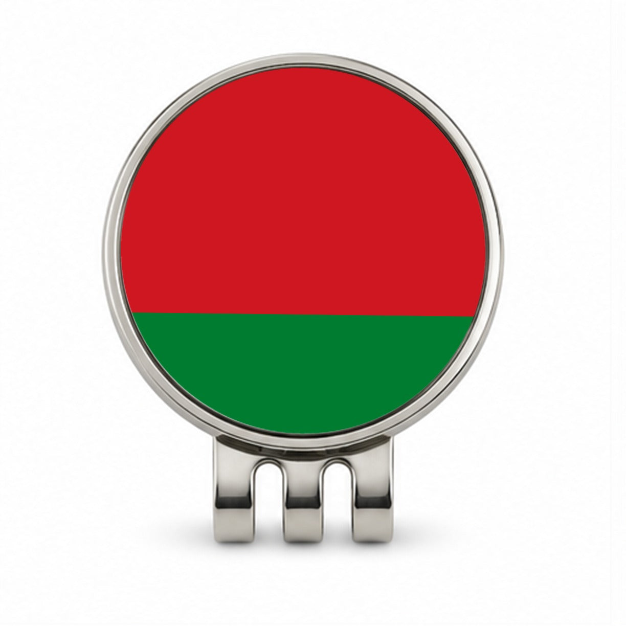 Belarus Country Flag Golf Hat Clip with Ball Marker