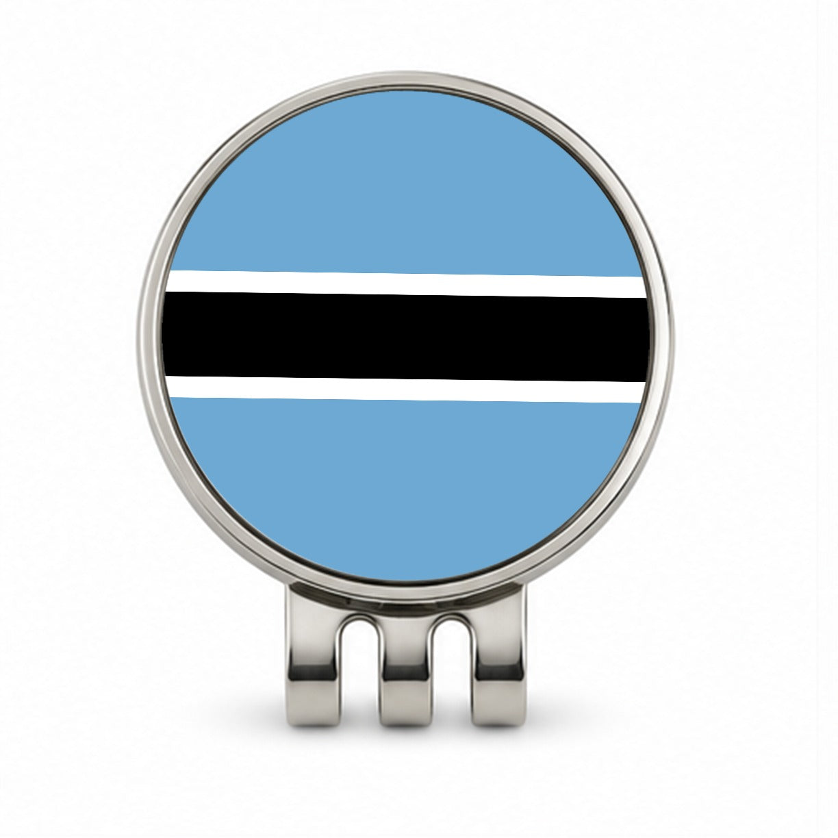 Botswana Country Flag Golf Hat Clip with Ball Marker