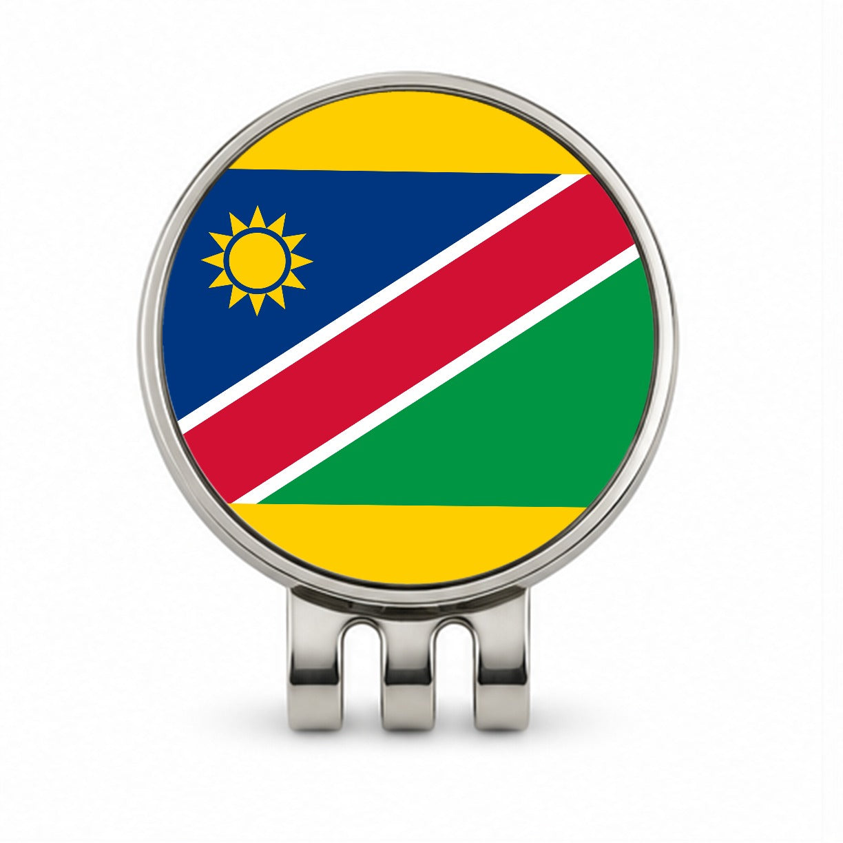 Namibia Country Flag Golf Hat Clip with Ball Marker