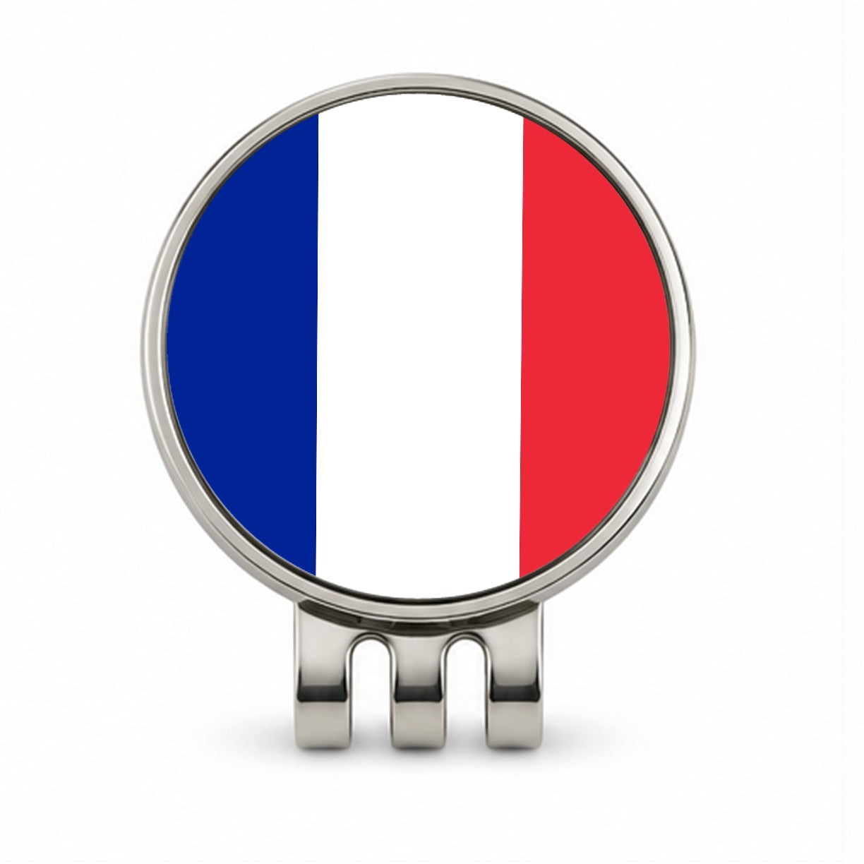 Saint Martin (French part) Country Flag Golf Hat Clip with Ball Marker