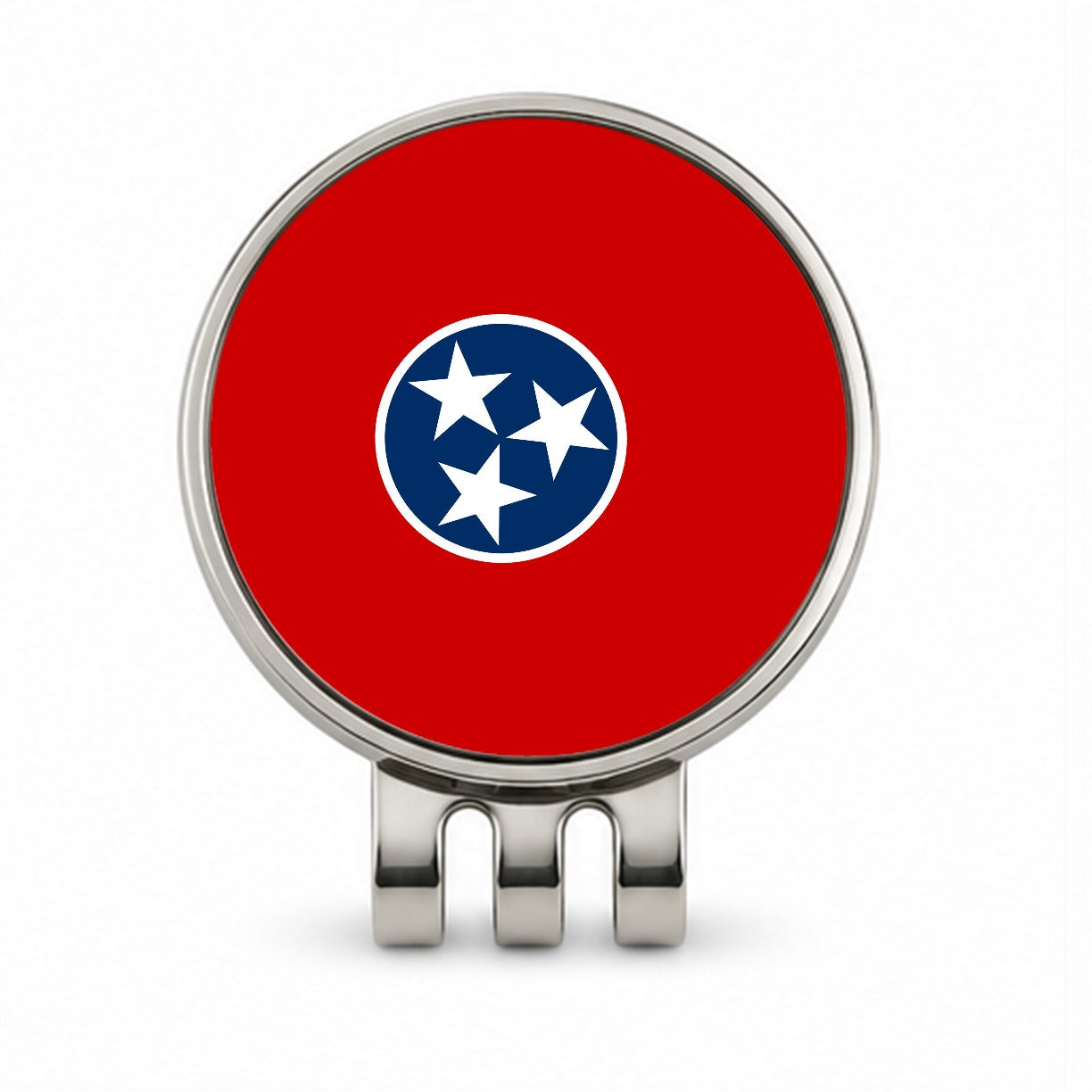 Tennessee TN State Flag Golf Hat Clip with Ball Marker