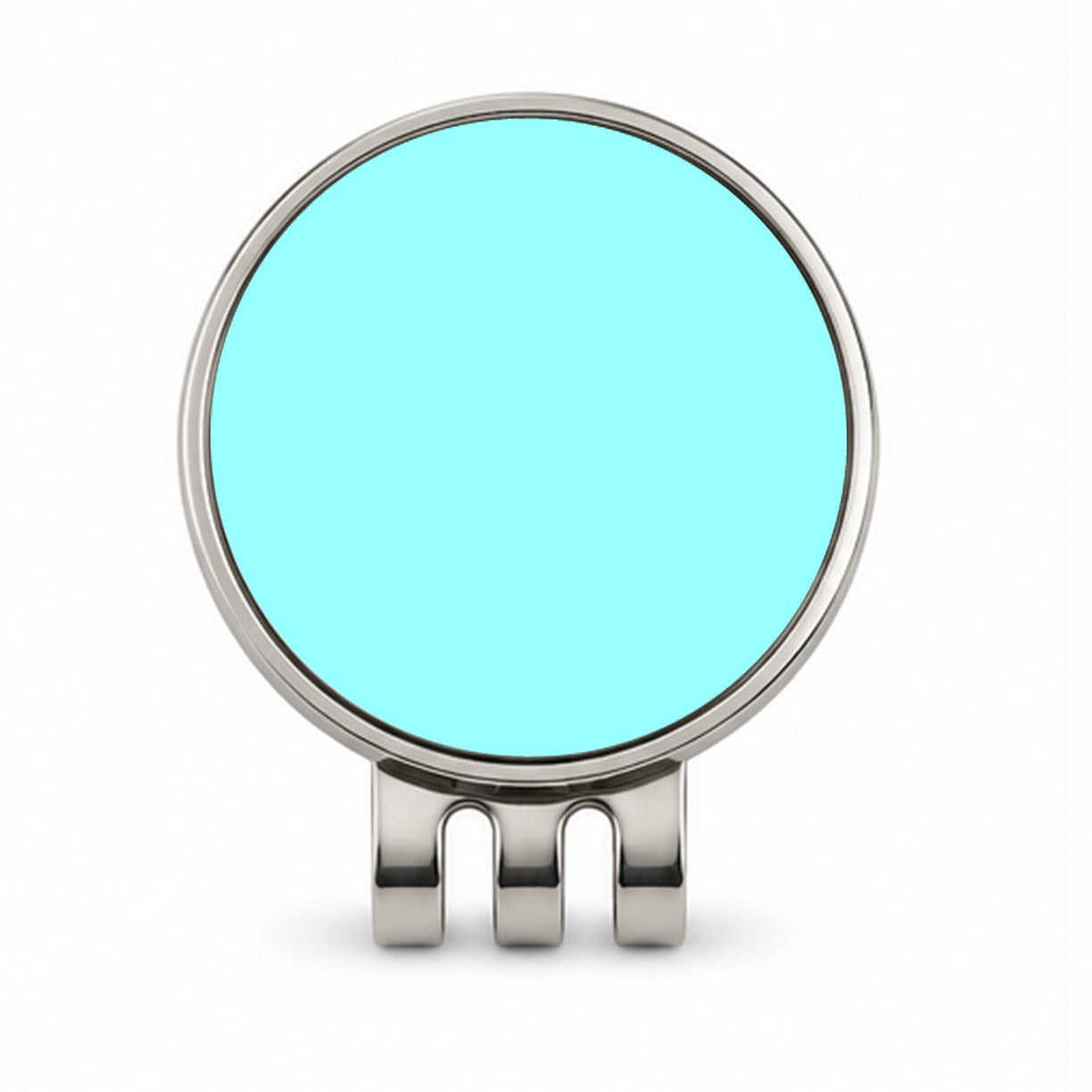 It's Just a Solid Light Blue Color Golf Hat Clip with Ball Marker