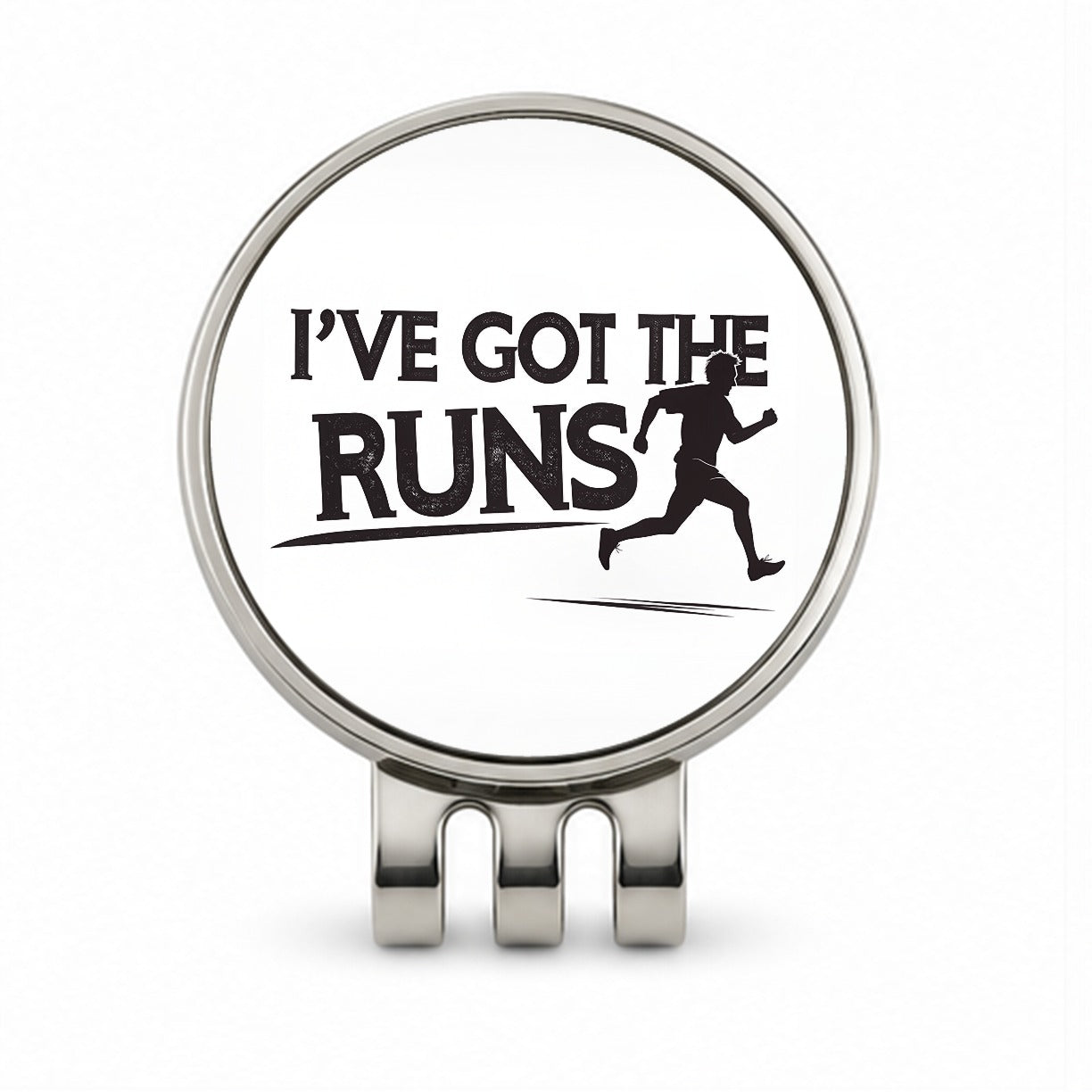 I've Got The Runs Funny Running Jogging Golf Hat Clip with Ball Marker