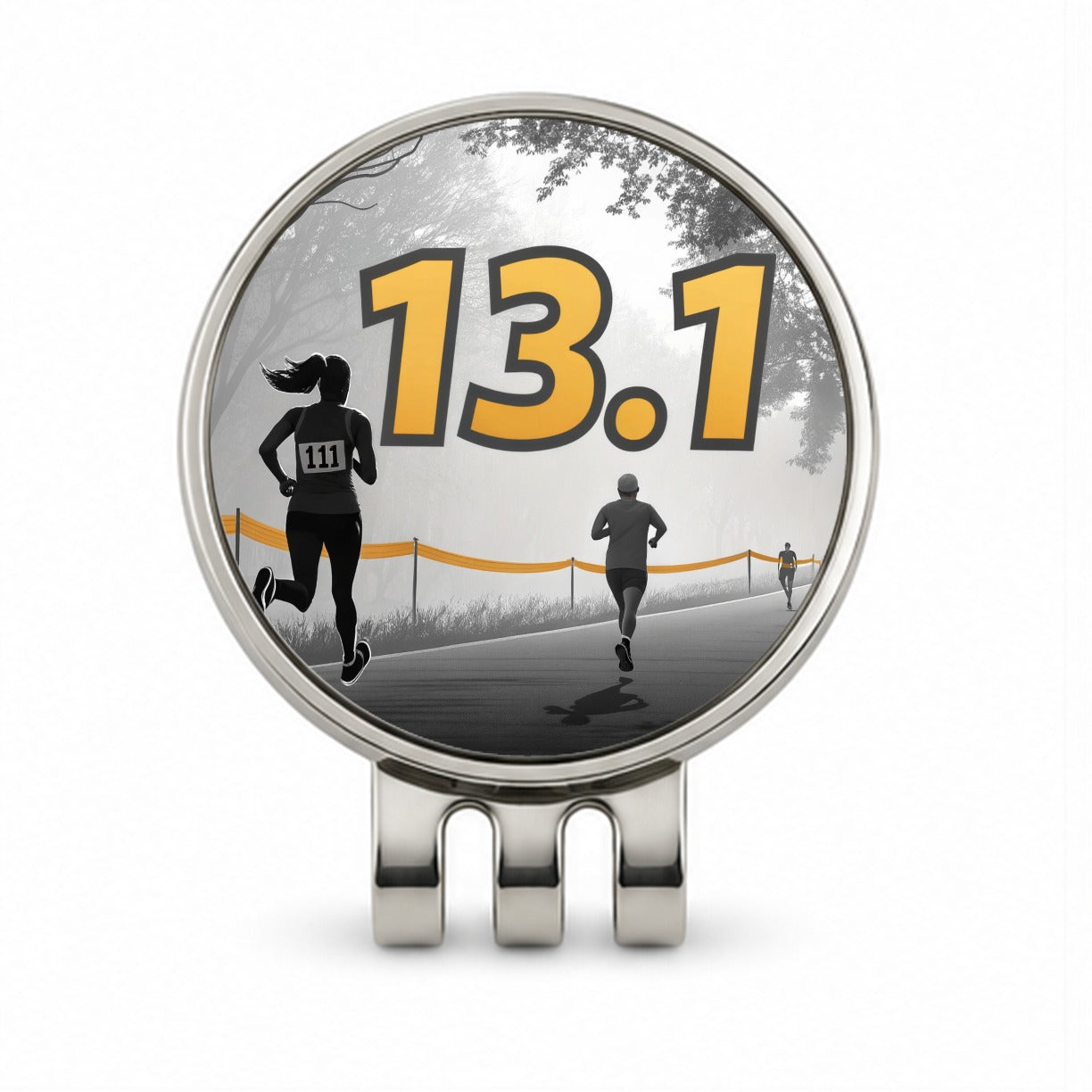 13.1 Marathon Running Jogging Golf Hat Clip with Ball Marker