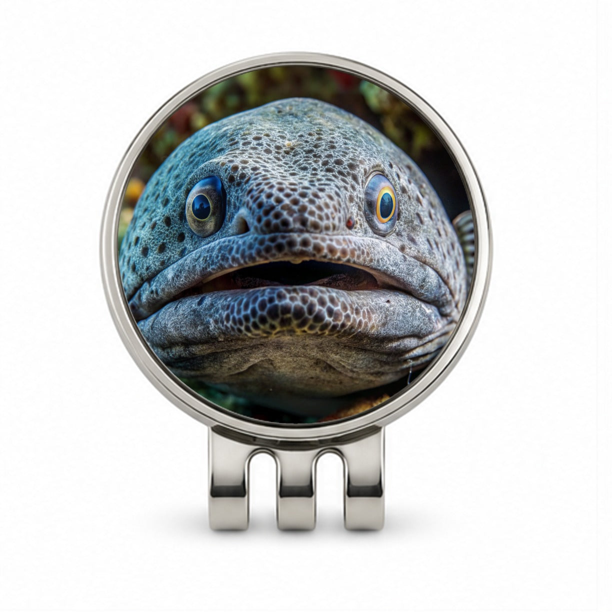 Wolf Eel Golf Hat Clip with Ball Marker