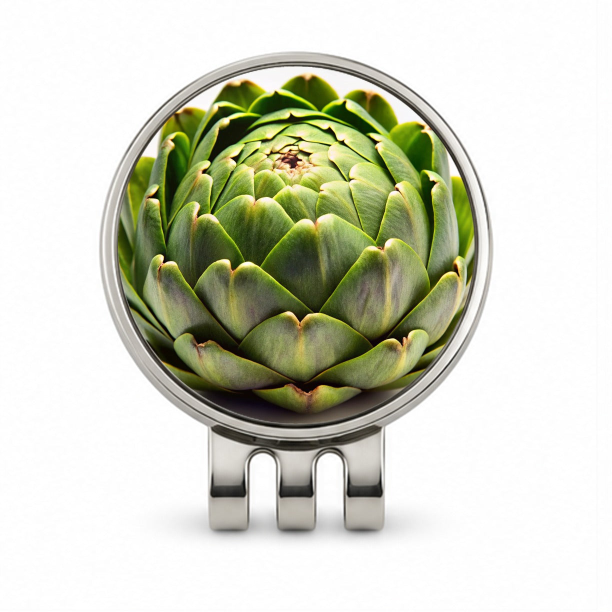 Artichoke Vegetable Photo Golf Hat Clip with Ball Marker