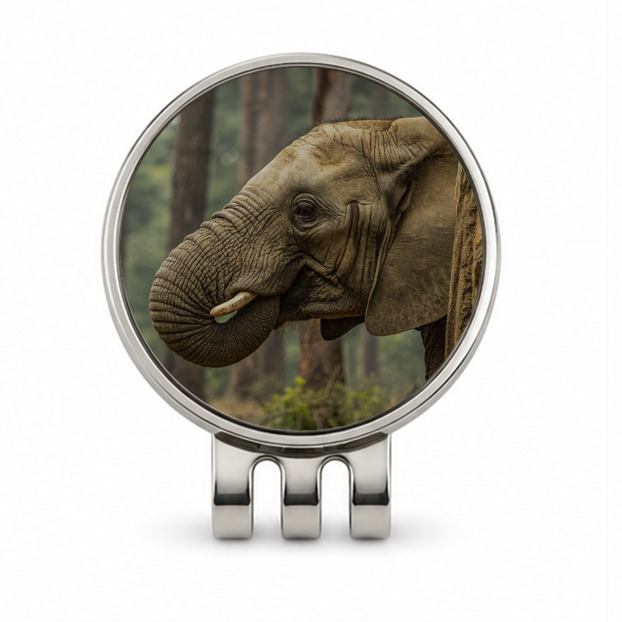 African Elephant Safari Wildlife Golf Hat Clip with Ball Marker