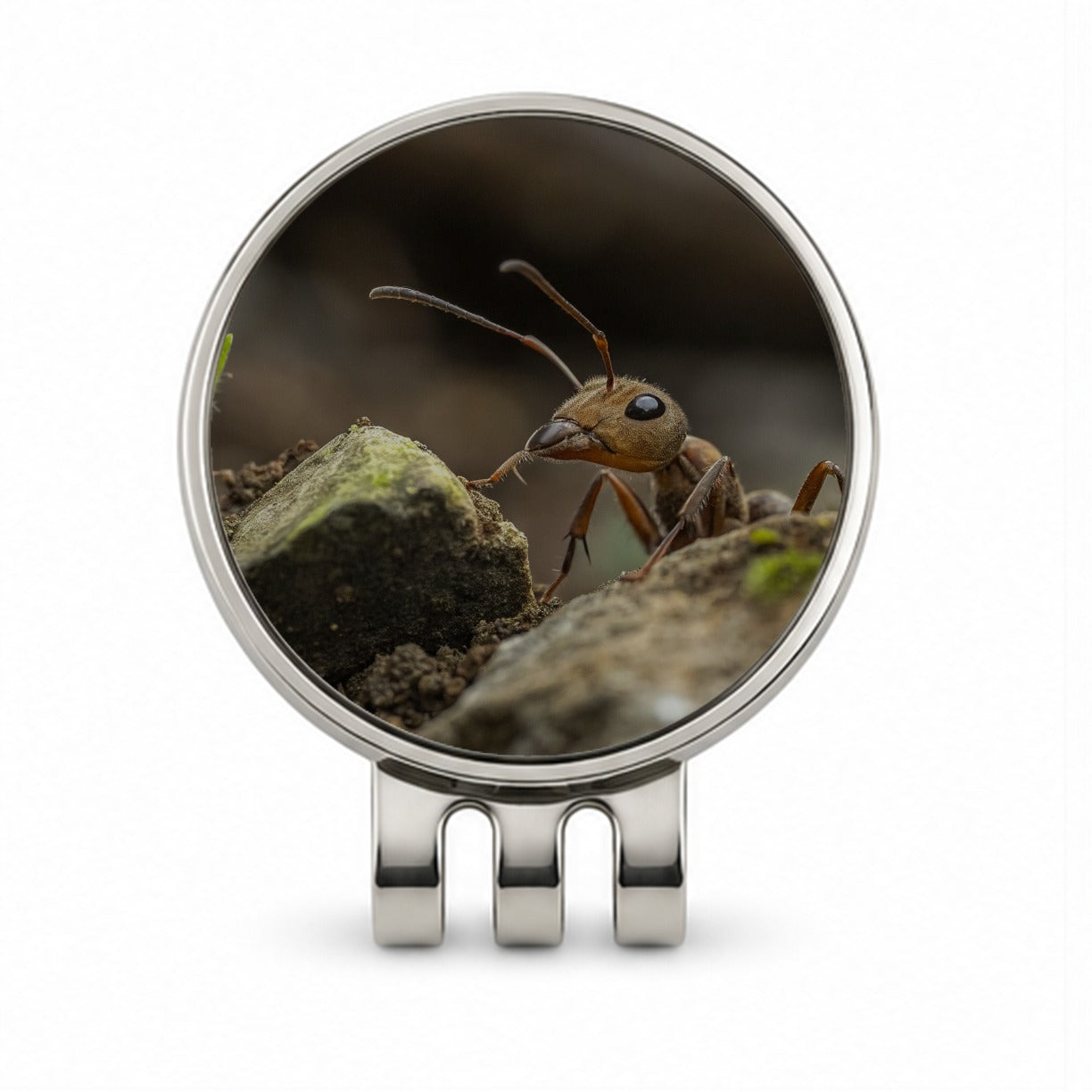Ant Insect Nature Photo Golf Hat Clip with Ball Marker