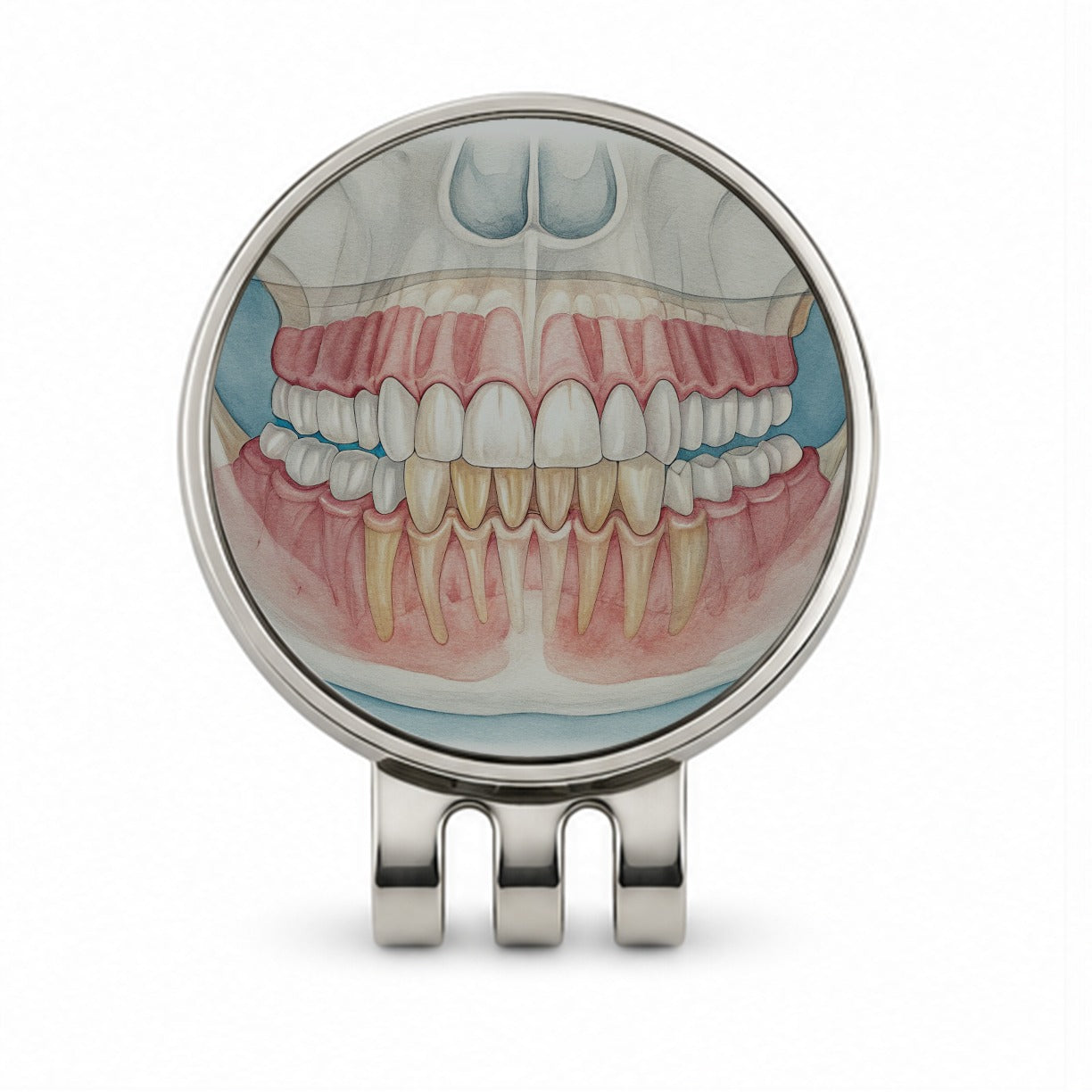 Dental X-Ray Teeth Dentist Golf Hat Clip with Ball Marker