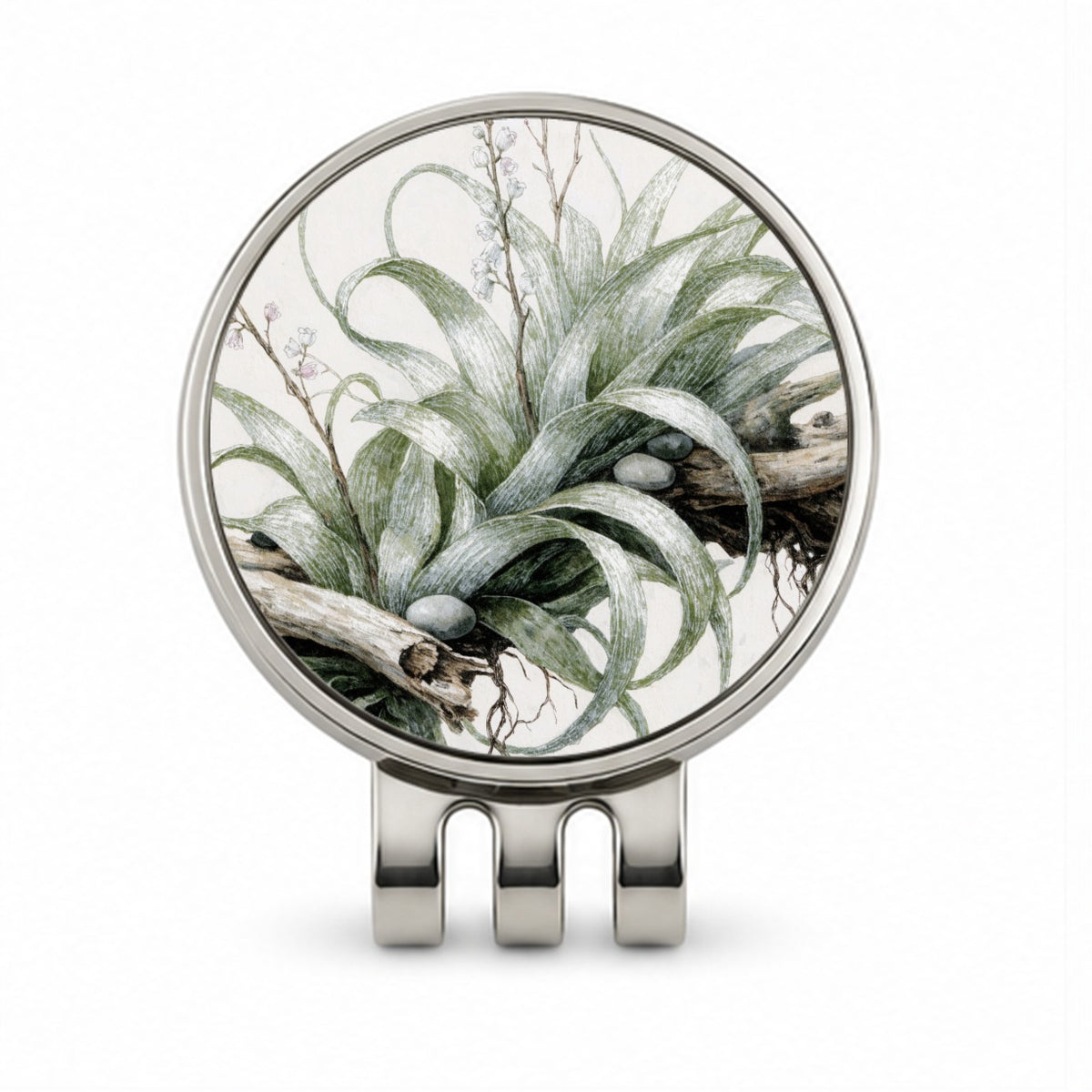 Air Plant Botanical Collection Golf Hat Clip with Ball Marker