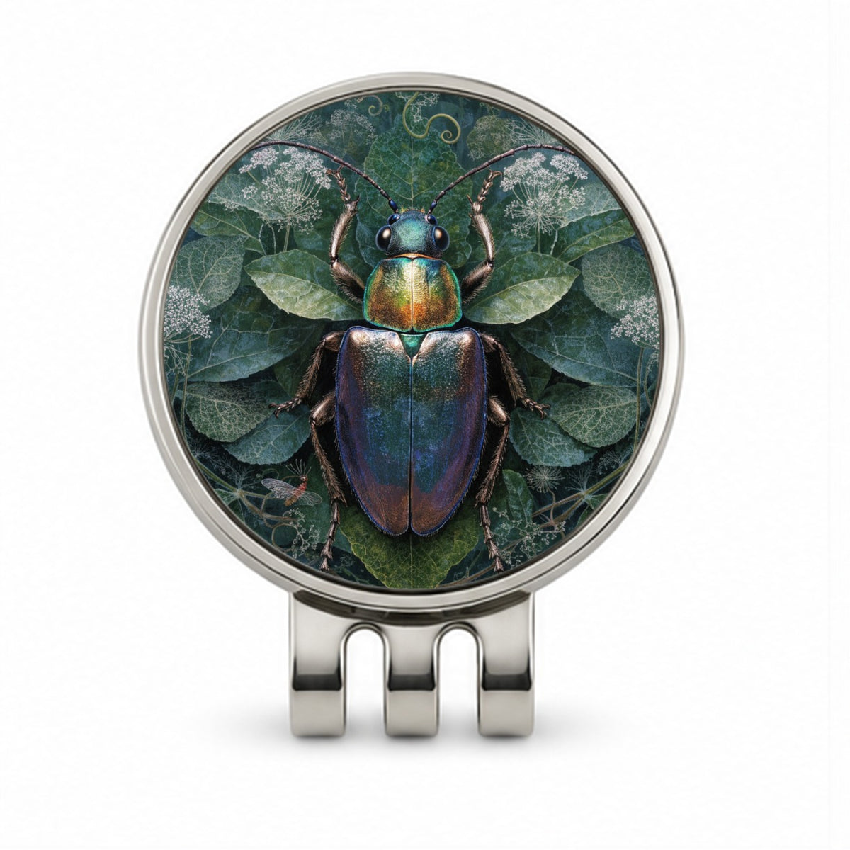 Beetle Botanical Garden Golf Hat Clip with Ball Marker