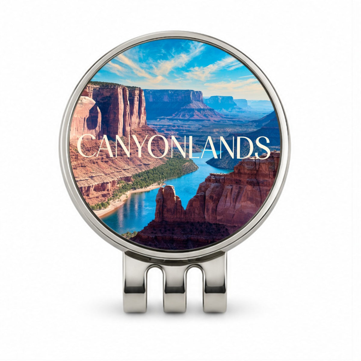 Canyonlands Utah Travel Golf Hat Clip with Ball Marker