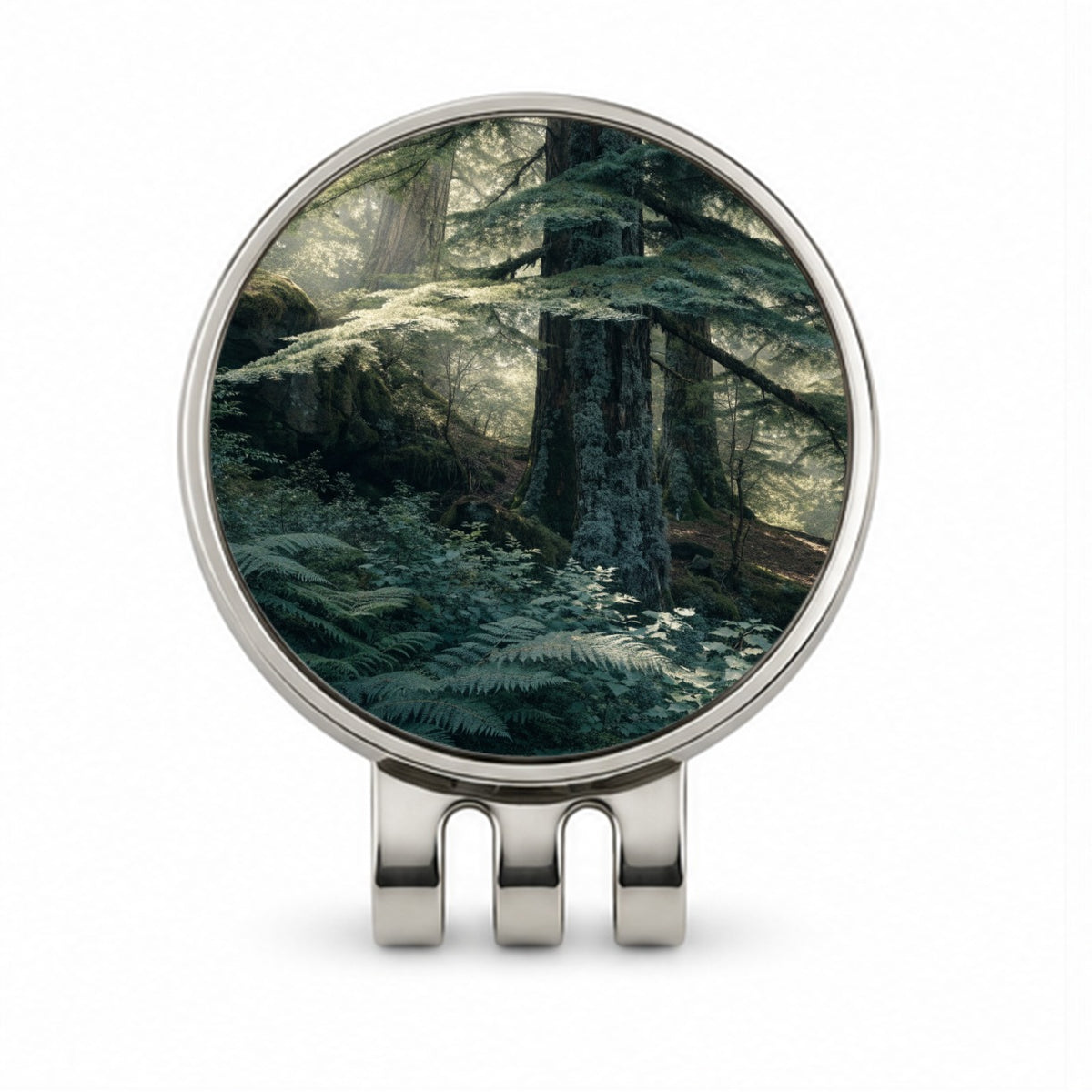 Cedar Woodland Forest Golf Hat Clip with Ball Marker