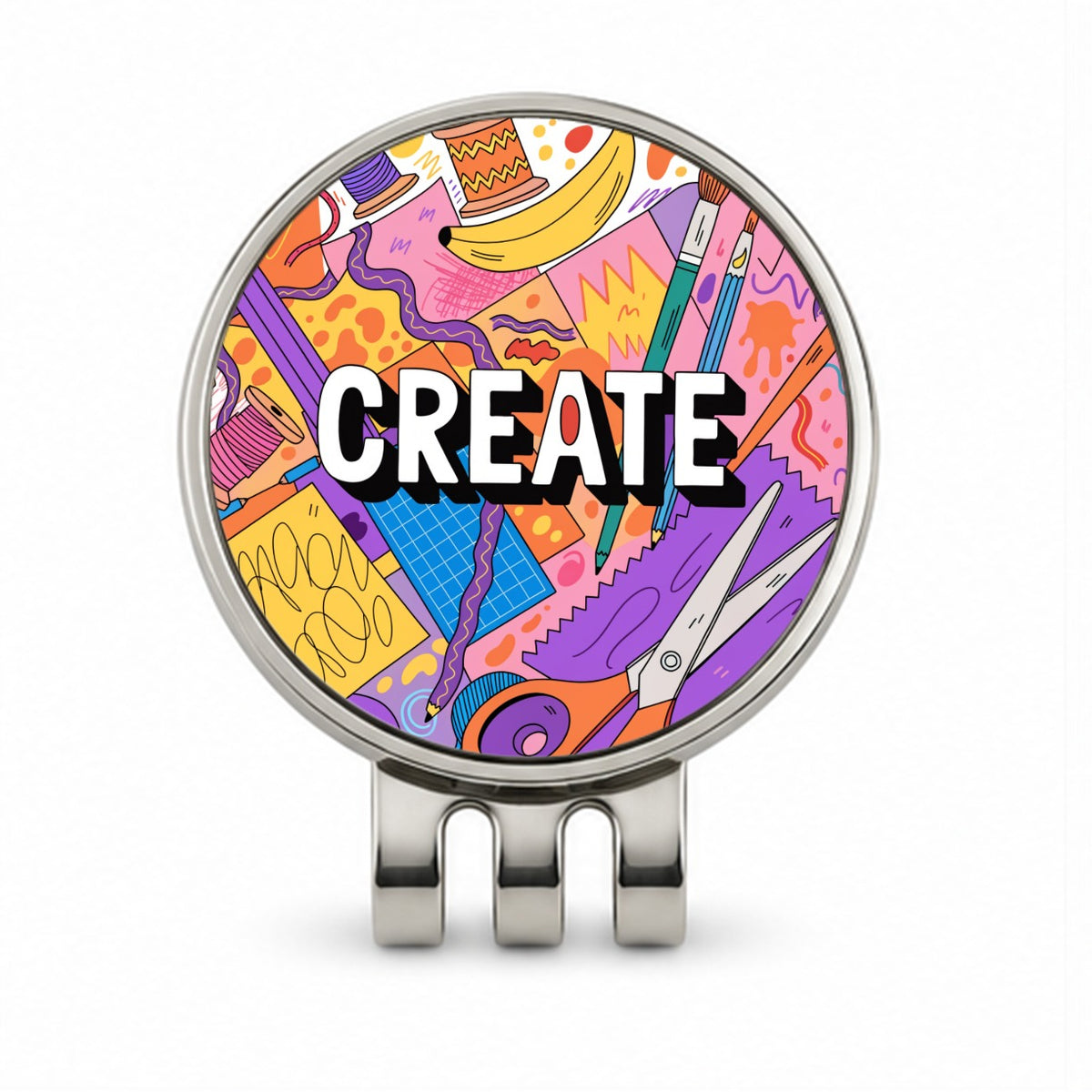 Create Artist Crafting Creative Golf Hat Clip with Ball Marker