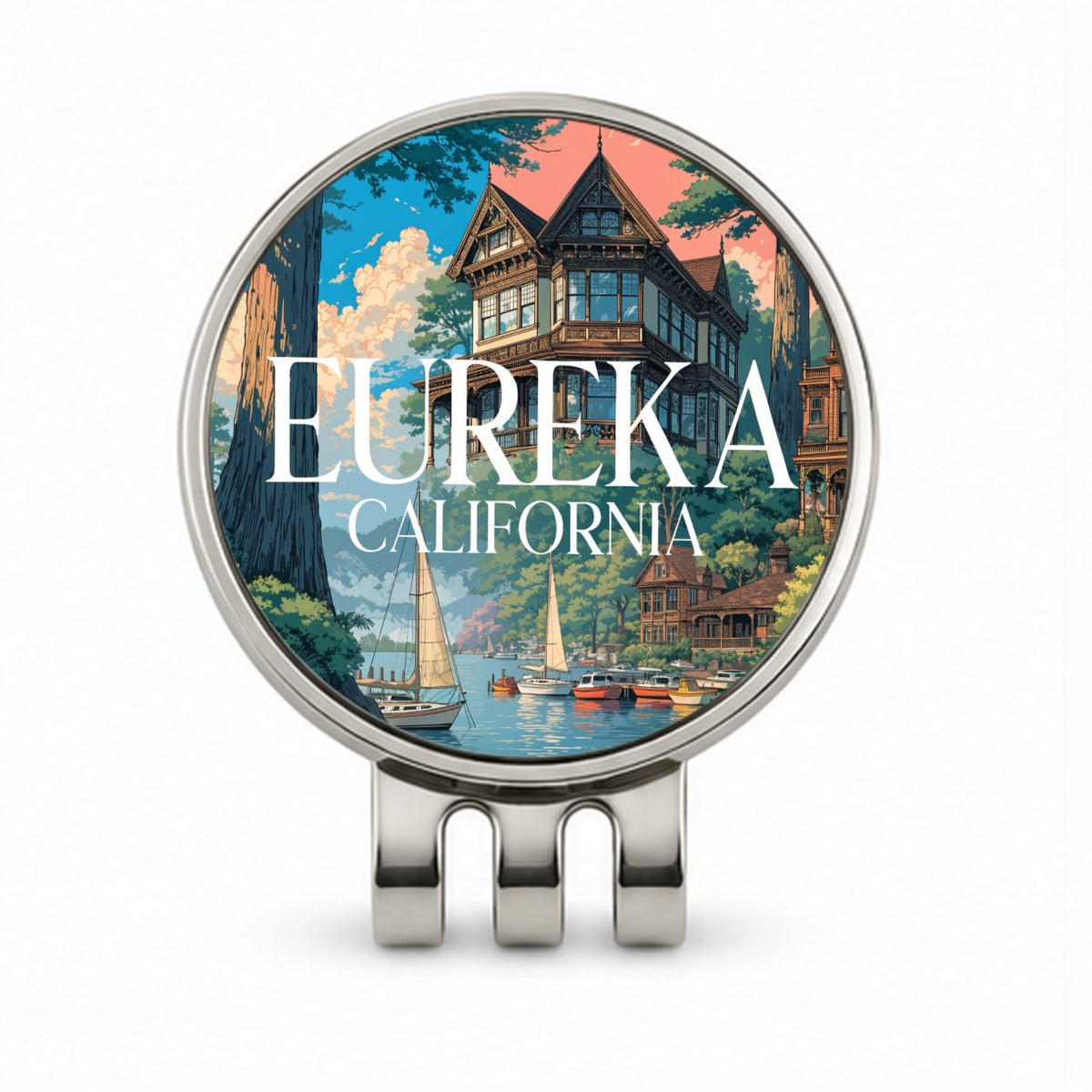 Eureka California Travel Golf Hat Clip with Ball Marker