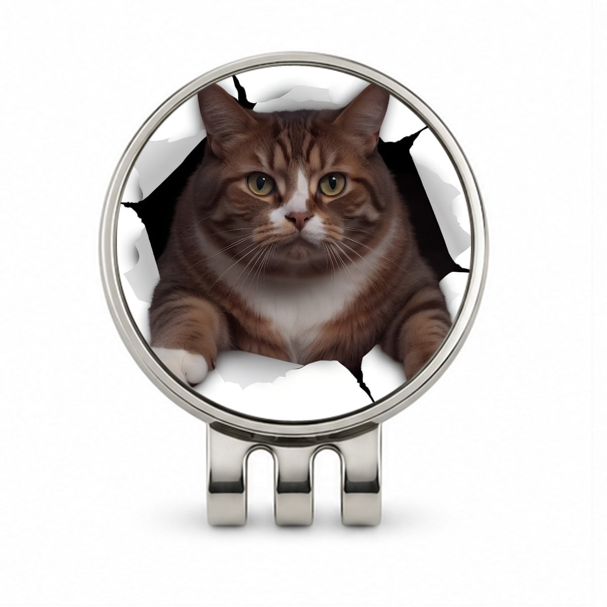 Fat Cat Breakout Golf Hat Clip with Ball Marker
