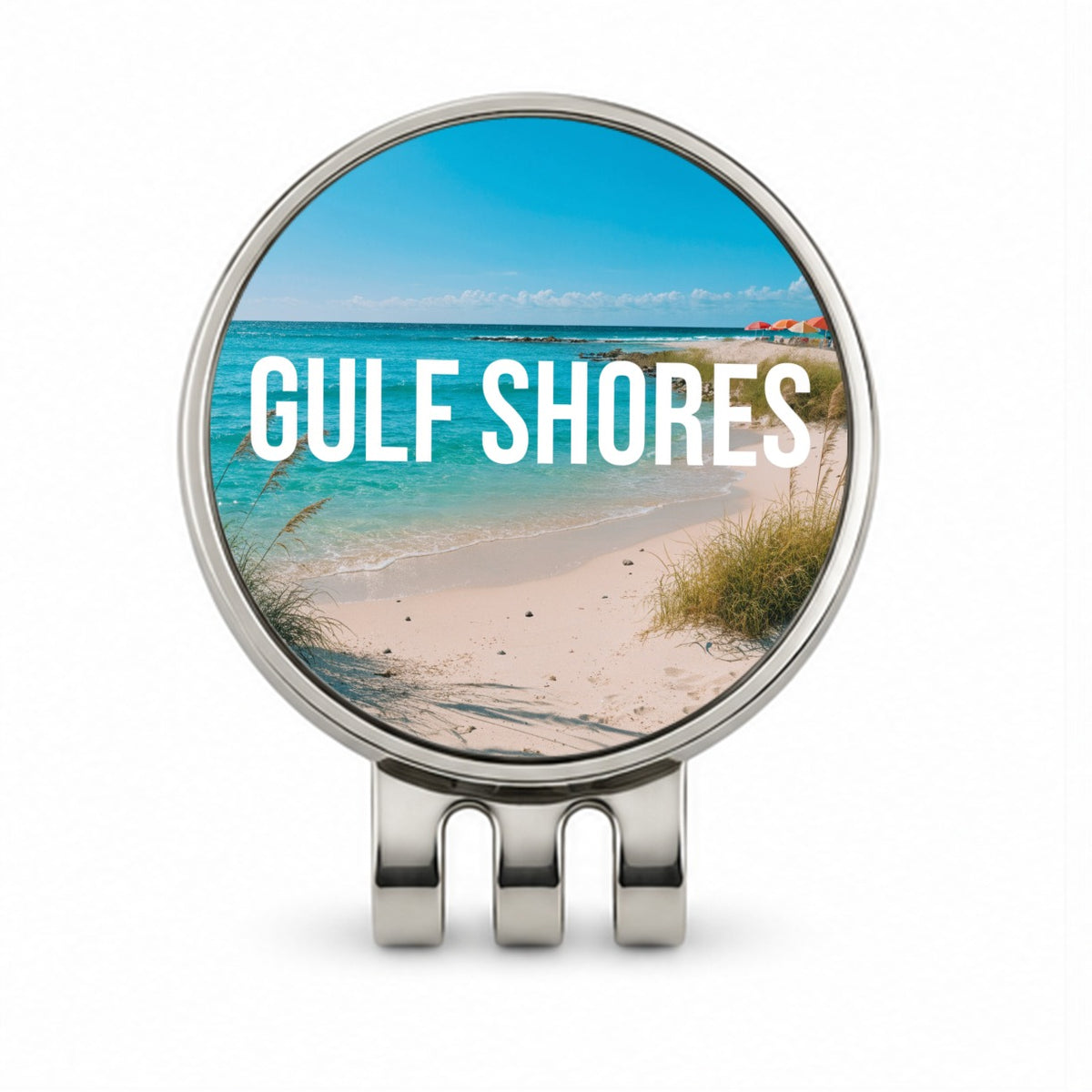 Gulf Shores Alabama Travel Golf Hat Clip with Ball Marker