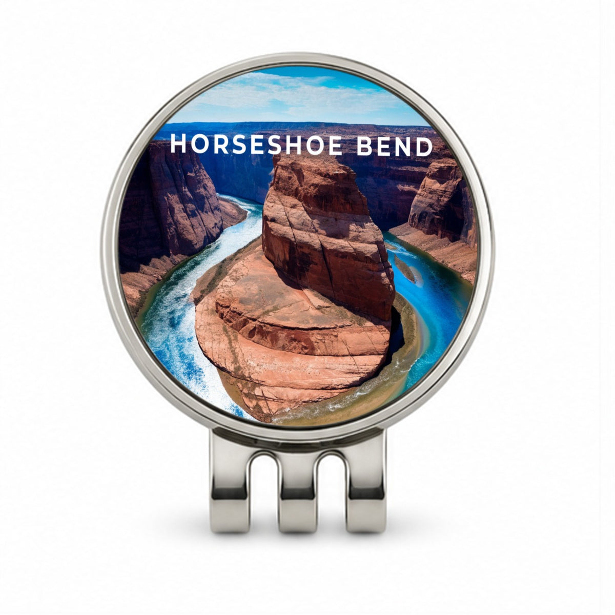 Horseshoe Bend Arizona Travel Golf Hat Clip with Ball Marker