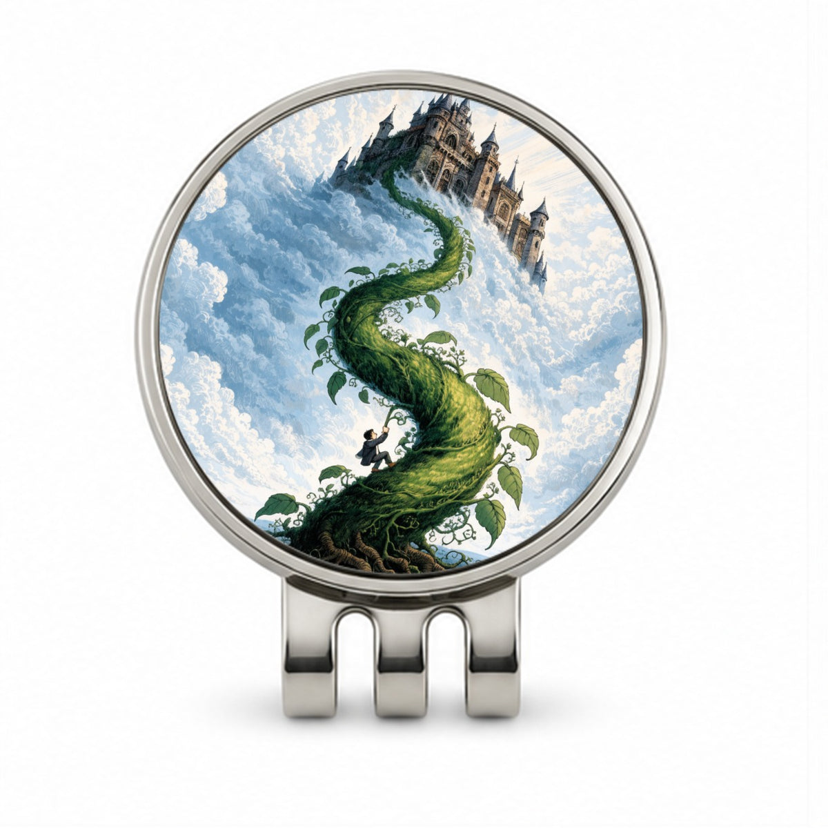 Jack Beanstalk Fairy Tale Golf Hat Clip with Ball Marker
