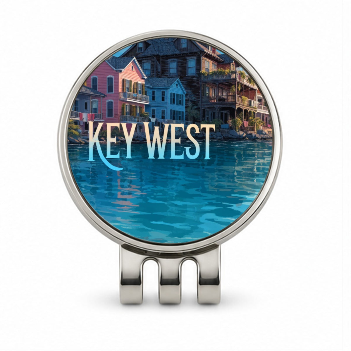 Key West Florida Travel Golf Hat Clip with Ball Marker