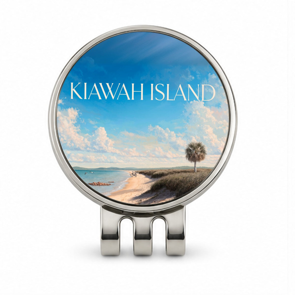 Kiawah Island South Carolina Travel Golf Hat Clip with Ball Marker