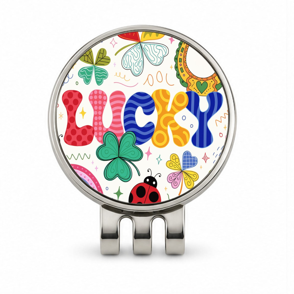 Lucky Cute Colorful Golf Hat Clip with Ball Marker