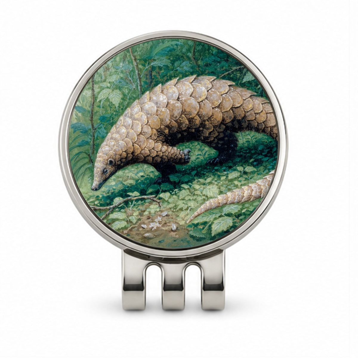 Pangolin Woodland Golf Hat Clip with Ball Marker