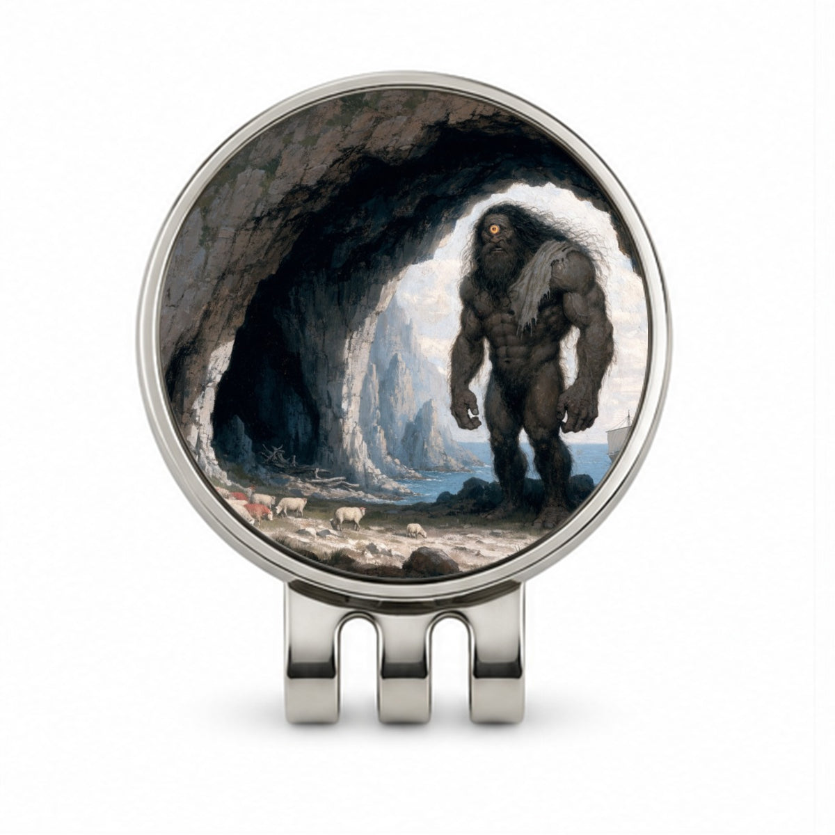 Polyphemus Cyclops Mythology Golf Hat Clip with Ball Marker