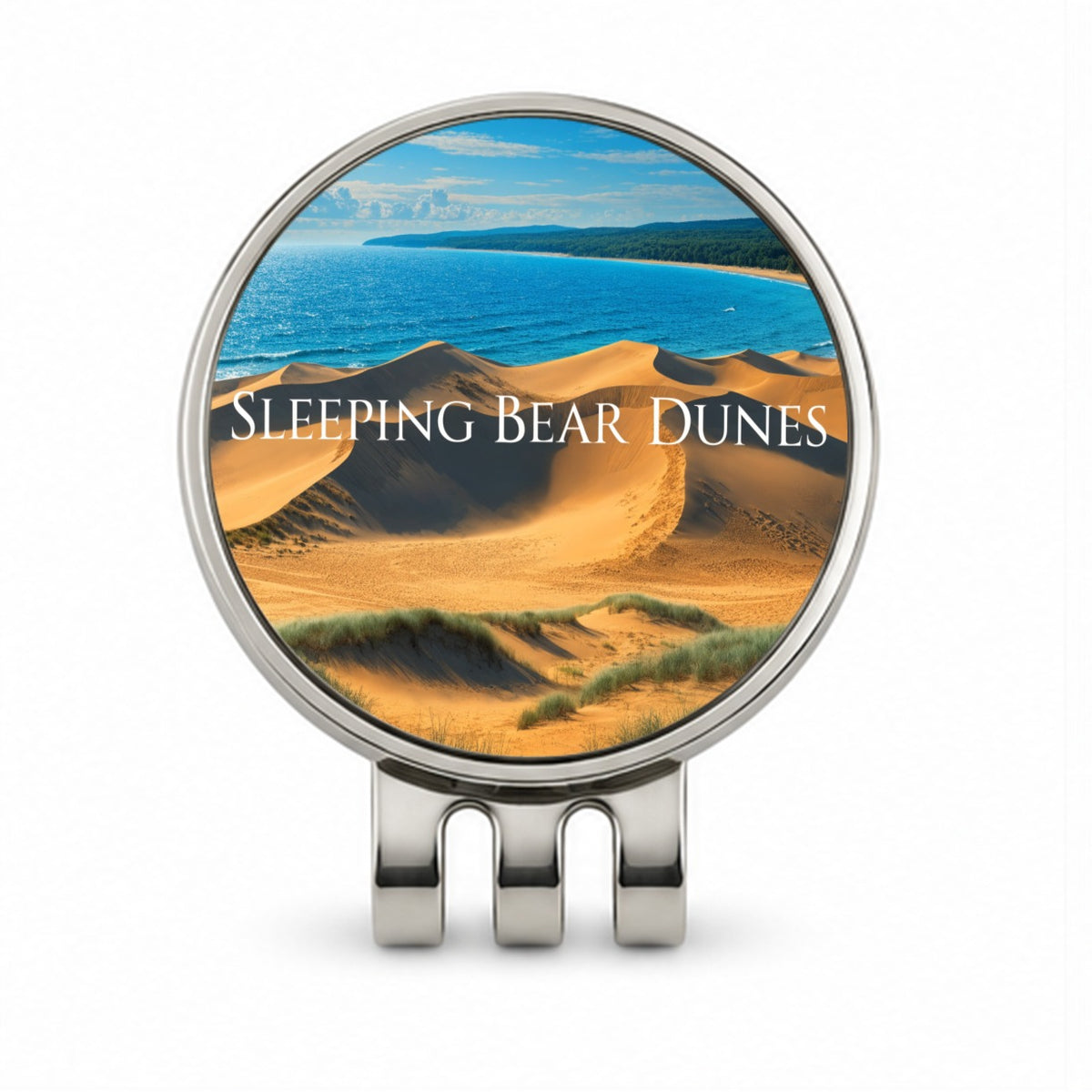 Sleeping Bear Dunes Michigan Travel Golf Hat Clip with Ball Marker