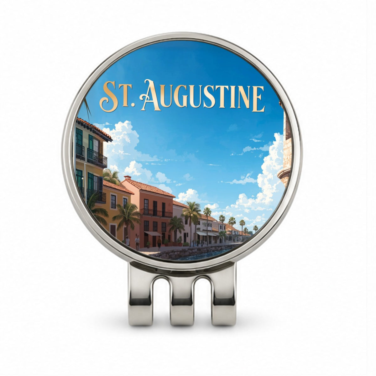 St Augustine Florida Travel Golf Hat Clip with Ball Marker
