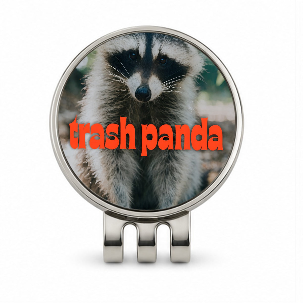 Trash Panda Raccoon Funny Golf Hat Clip with Ball Marker