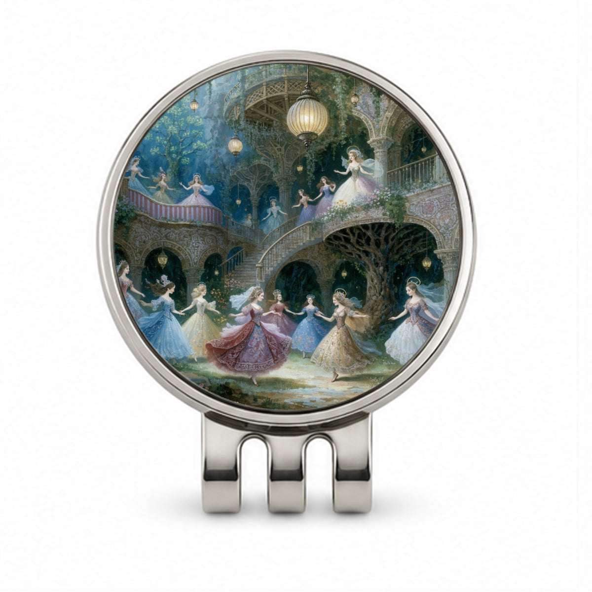 Twelve Dancing Princesses Golf Hat Clip with Ball Marker